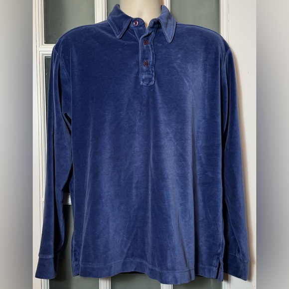 J. Crew Other - J. CREW Velour Polo Shirt